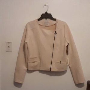 A cream soft color jacket